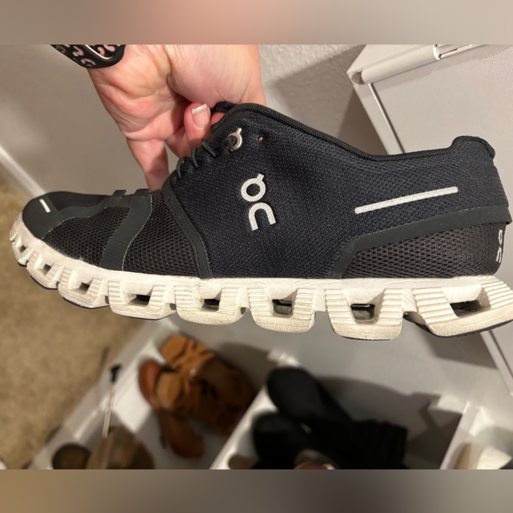 On cloud shoes